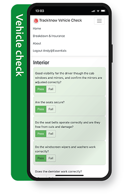 Live Tracking screen