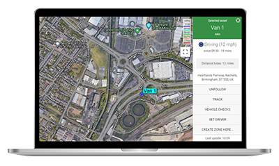 Live Tracking screen